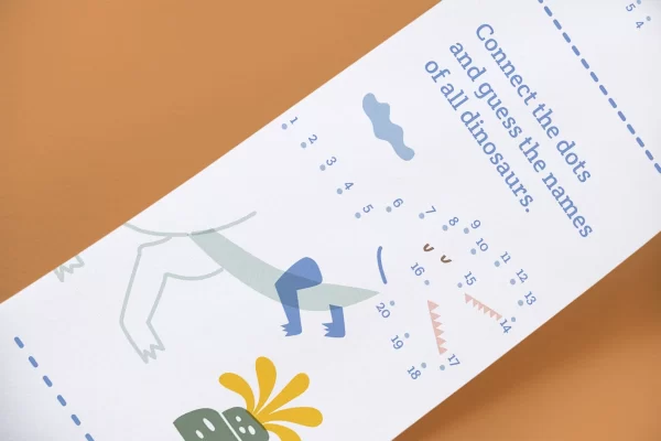 Coloring & Dot-to-Dot Games - Dino Edition