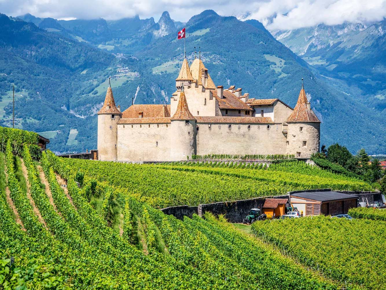 Aigle-Castle-Vineyards-Vaud-Switzerland